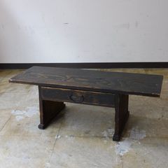 古民芸 ふるい文机 HK-a-06354 / 無垢材 古道具 アンティーク 寺子屋机