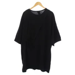 ヨウジヤマモト YOHJI YAMAMOTO COTTON TACK THREE-QUARTER SLEEVE Tシャツ カットソー 五分袖 チュニック 2 黒 FE-T60-998 /BMのサムネイル