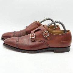 クロケットアンドジョーンズ ダブルモンクストラップ size 7 1/2