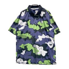 試着のみ ☆ MARK&LONA ポロシャツ カモ 紺 マーク&ロナ 正規品 - メルカリ