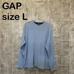 [T-1785]GAP 갭 L 서멀 컷소우 라이트 블루 하늘색 와플 롱 T 긴 소매 무지 심플 USA 캐주얼 남성