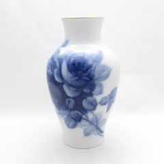 大倉陶園 ブルーローズ 陶磁器 花瓶 青い薔薇 金彩縁 壺 23cm - メルカリ
