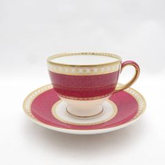 ウェッジウッド コロンビア パウダールビー デミタス カップ&ソーサー