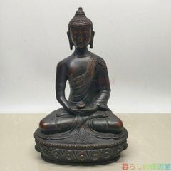 上品】仏教美術 西方三聖坐像 仏像 銅製 彫刻 置物 開運 風水 工芸品