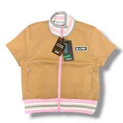 参考上代19800円 未使用 CPG GOLF バイカラーノースリーブシャツ
