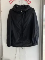 PRADA ブラック フード ウィンドブレーカー ジャケット Tg 38のサムネイル