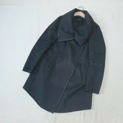 MACKAGE マッカージュ レディース ショールカラー チャコール ハーフ コートのサムネイル