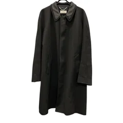 【価格改定】Maison Margiela 4 14 美品 メゾン マルジェラ 4ステッチ ステンカラー コート SI0AA0003 2023年 レーヨン ウール ブラック ロングコート アウター ABランク 中古 鑑定済 マルジェラコートのサムネイル
