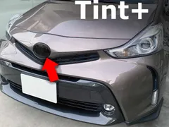Tint+水洗→再利用Ok エンブレム スモークフィルム　(ブラックスモーク5％★レーダークルーズコントロール装備車専用) プリウスα ZVW40W/ZVW41W zvw40のサムネイル