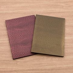クロコダイル柄 賞状入れ 賞状ファイル A4 二つ折り 証書ホルダー クロコダイル柄 ピンク 証書