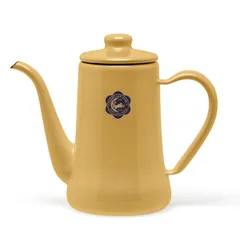 新品 月兎印 スリムポット 0.7L 野田琺瑯【月兎 ゲット 琺瑯 ホーロー ポット ドリップ コーヒー 0.7リットル ドリップポット 直火 日本製】 キャメルのサムネイル