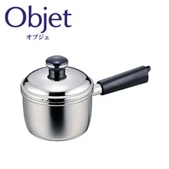 新品 オブジェ ミルクパン 12cm 0.9L ステンレス 直火 IH対応 宮崎製作所 OJ-1【IH 100V 200V Objet 三層鋼 離乳食 片手鍋 調理器具 キッチン用品 ステンレス鍋 日本製】のサムネイル