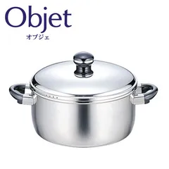 新品 オブジェ ジャンボ両手鍋 28cm 8.2L ガス火 IH対応 ステンレス 深鍋 宮崎製作所 Objet OJ-40【両手鍋 深型 IH 100V 200V 三層鋼 大鍋 煮込み シチュー鍋 カレー鍋 調理器具 キッチン用品 日本製】のサムネイル