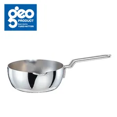 新品 ジオプロダクト 行平鍋 18cm 1.5L 全面7層構造 宮崎製作所 GEO-18YH【IH対応 IH 100V 200V 片手鍋 ステンレス アルミ ステンレス鍋 調理器具 キッチン用品 geo 日本製】のサムネイル