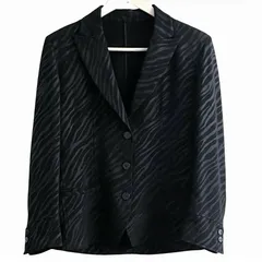 伊太利屋 イタリヤ  ゼブラ柄 テーラードジャケット  レディース 9のサムネイル