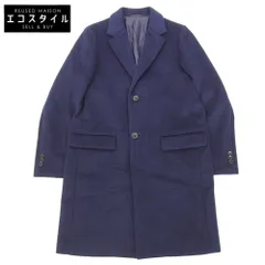green label relaxing　グリーンレーベルリラクシング　美品 S100 ショートビーバー チェスター コート ブラック×ブルー S 3225-139-3271　Sのサムネイル
