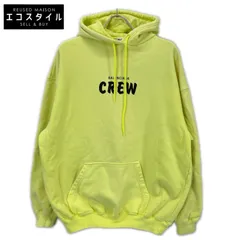 BALENCIAGA　バレンシアガ　578135 イエロー CREW プルオーバーパーカー　XSのサムネイル