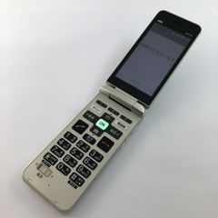 auガラホ携帯電話機KYOCERAゴールドKYF38現状品、ジャンク品扱い