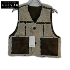 MAISON SPECIAL　メゾンスペシャル　ベージュ  2way Boa Vest BLACKのサムネイル