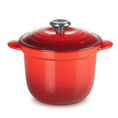 신품 루쿠루제 코콧 에브리 18 LE CREUSE COCOTTE EVERY [양손 냄비 냄비 냄비 주물 냄비 가스 불 IH 대응 오븐 튀김 조림 심형] 체리 레드