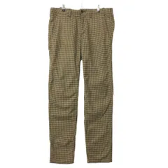 SHIPS シップス パンツ ウール レーヨン ナイロン チェック柄 フルレングス ストレート ベージュ 32【M】 メンズ 【中古】のサムネイル