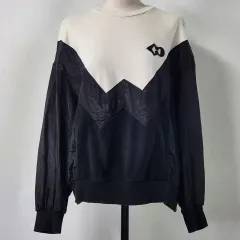 LUCKY CHOUETTE ラッキーシュエトゥ バイカラー POINT スウェット レディース 36 (状態良し)のサムネイル