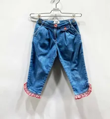 モスキーノ 正規品 キッズ デニム ウエストゴム 7号 ジーンズ センスのサムネイル