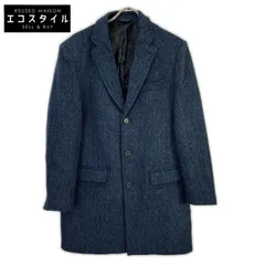 Harris Tweed　ハリスツイード　【HERRINGBONE CLUB】ネイビー コート　Mのサムネイル