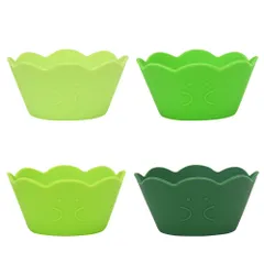 新品 ぎゅっとおにぎりさん バランさんのシリコーンカップ 4P 逸品社 シュガーランド【シリコンカップ 仕切り おかずカップ お弁当カップ おかず入れ 電子レンジ 食洗機】 ラウンドのサムネイル