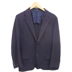 マッキントッシュフィロソフィー MACKINTOSH PHILOSOPHY テーラードジャケット 背抜き ストライプ 40L ネイビー 紺 /TT ■GY99のサムネイル