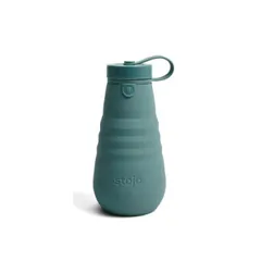 新品 ストージョ ボトル stojo BOTTLE 590ml 20oz【水筒 シリコンボトル 折りたたみ 直飲み 常温 コンパクト 蓋付きタンブラー 食洗機対応 電子レンジ対応 BPA フリー】 ユーカリのサムネイル
