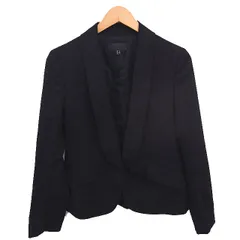 アイシービー iCB ショールカラー ジャケット アウター 総裏地 ウール 11 黒 ブラック /TT ■GY12のサムネイル
