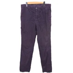ランバン LANVIN テーパードパンツ ロング ジップフライ ウォッシュ加工 綿 コットン 46 パープル 紫 /TT ■GY12のサムネイル