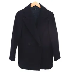 ユナイテッドアローズ UNITED ARROWS TOKYO チェスターコート アウター ミドル ダブルボタン ウール 38 黒 ブラック /TT ■GY99のサムネイル