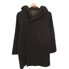 パラスパレス Pallas Palace コート アウター フーデッド ミドル ダブルボタン ウール F 緑 カーキ /TT ■GY99のサムネイル