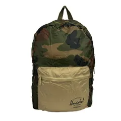 HERSCHEL(ハーシェル) リュックサック美品  PACKABLE DAYPACK ダークブラウン×ダークグリーン×マルチ 迷彩柄/折りたたみのサムネイル