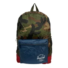 HERSCHEL(ハーシェル) リュックサック美品  PACKABLE DAYPACK レッド×ダークグリーン×マルチ 折りたたみ/迷彩柄のサムネイル