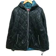 コンバース CONVERSE 中綿 ジャケット フルフェイスジッパー ライン シンプル 2L ブラック 黒 /HT GY99のサムネイル