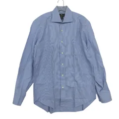 ETRO エトロ 長袖シャツ ドレスシャツ バイアス ストライプ ワイドカラー トップス ブルー 39 メンズ 【中古】のサムネイル
