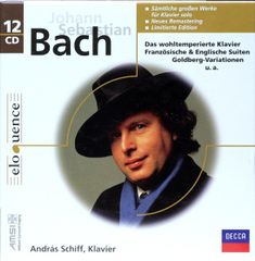 12-disc CD set: András Schiff, J.S. Bach - Works for Keyboard Instruments (4801226 Decca /00320)