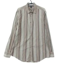 美品 Paul Smith ポール・スミス 長袖シャツ マルチストライプ トップス ブラウン XL メンズ 【中古】のサムネイル
