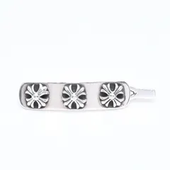 極美品 CHROME HEARTS クロムハーツ HAIR BARRETTE 3 CROSS ヘアバレッタ 3クロス 重量約13.24g 2000/.925刻印 シルバー925 中古 4a005586のサムネイル