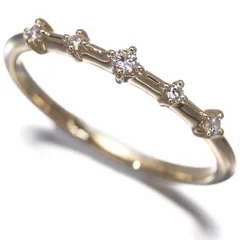 TASAKI タサキ リング ダイヤ ダイヤモンド 0.06ct 5P 11号 K18YG #196306のサムネイル