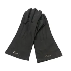 186005 現状品 COACH コーチ 手袋 ブラック レザー レディースのサムネイル