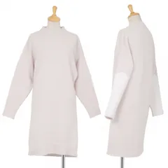 ステラマッカートニー STELLA McCARTNEY 袖プリントカシミヤ混ウールワンピース アイスグレー34のサムネイル