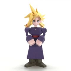 箱付き】FF7 一番くじ G賞 ミニフィギュア シークレット 女装 クラウド
