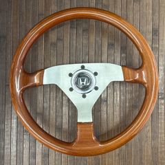MOMO Super INDY ウッドステアリング 34パイ ホーンボタン付き - メルカリ