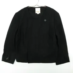 DIESEL ディーゼル ノーカラージャケット ウール コート アウター ショート丈 ブラック M レディース 【中古】のサムネイル