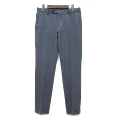 ザ・スーツカンパニー THE SUIT COMPANY 洗える スリム ストレッチ スラックス パンツ グレー M FP3122 美品のサムネイル