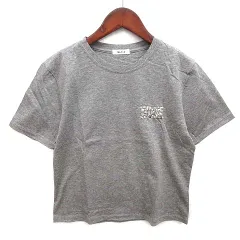 フレイアイディー FRAY I.D ビジュー エンブロイダリー ロゴ Tシャツ 半袖 グレー F FWCT252125のサムネイル